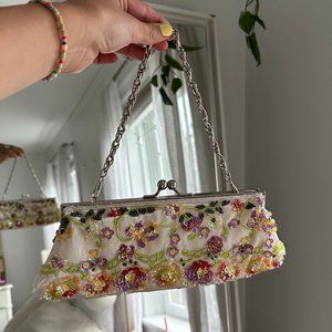 beaded mini bag